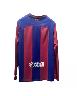 Barcelona Home Jersey 202324 Long Sleeve
