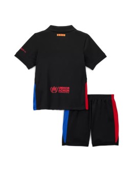 Barcelona Away Soccer Jersey Kit 2024/25 Kids(Jersey+Shorts)- Spotify Logo Without Text
