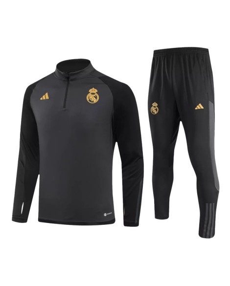 Real Madrid Tracksuit 2023/24 - Black