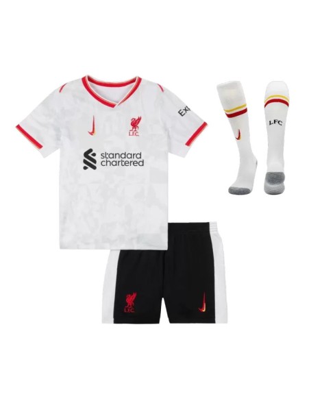 Liverpool Third Away Soccer Jersey Kit 2024/25 Kids(Jersey+Shorts+Socks)