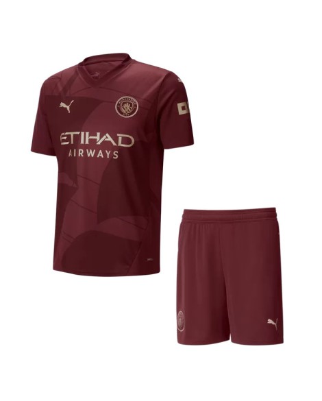 Manchester City Third Away Soccer Jersey Kit 2024/25 (Jersey+Shorts)