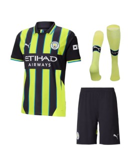 Manchester City Away Soccer Jersey Kit 2024/25 (Jersey+Shorts+Socks)