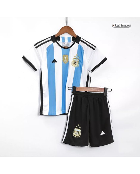 Youth Argentina Jersey Kit 2022 Home -THREE STARS