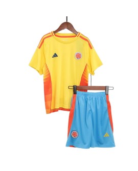 Colombia Home Jersey Kit Copa America 2024 Kids(Jersey+Shorts)