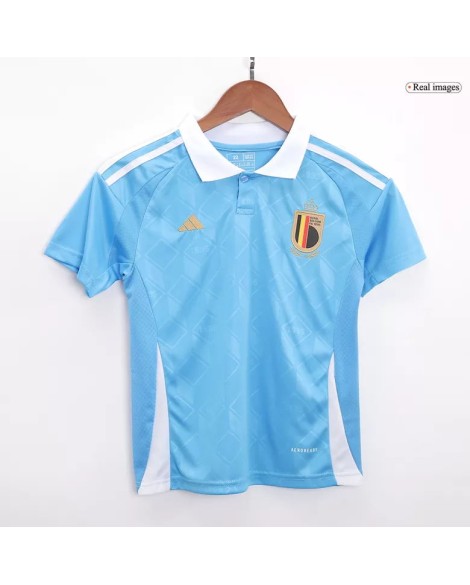 Belgium Away Jersey Kit EURO 2024 Kids(Jersey+Shorts)