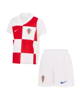 Croatia Home Jersey Kit EURO 2024 Kids(Jersey+Shorts)