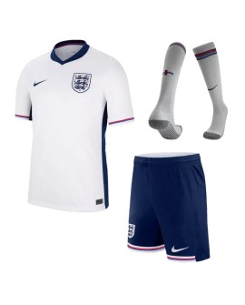 England Home Jersey Kit EURO 2024 Kids(Jersey+Shorts+Socks)