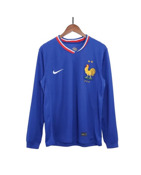 France Long Sleeve Home Jersey EURO 2024