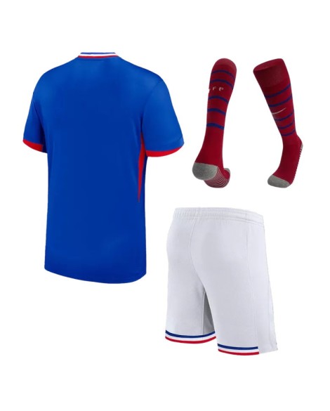 France Home Jersey Kit EURO 2024 (Jersey+Shorts+Socks)