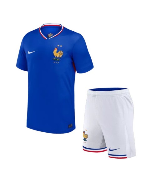 France Home Jersey Kit EURO 2024 (Jersey+Shorts)