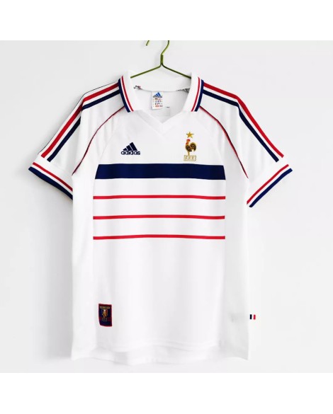 France Away Jersey Retro 1998 By