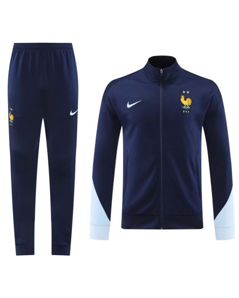 France Training Kit (Jacket+Pants) Navy 2024
