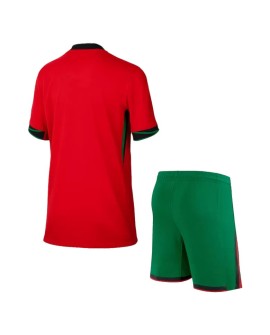 Portugal Home Jersey Kit EURO 2024 Kids(Jersey+Shorts)