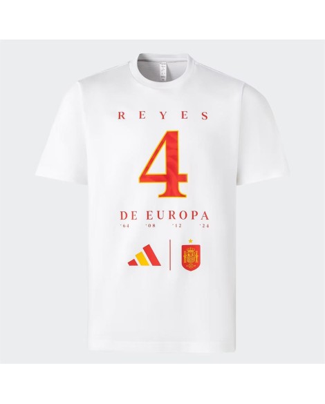 Spain EURO 2024 4th Crown Commemorative Shirt - White