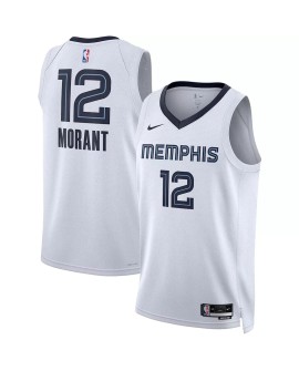 Men's Memphis Grizzlies Ja Morant #12 Nike White 2022/23 Swingman Jersey - Association Edition