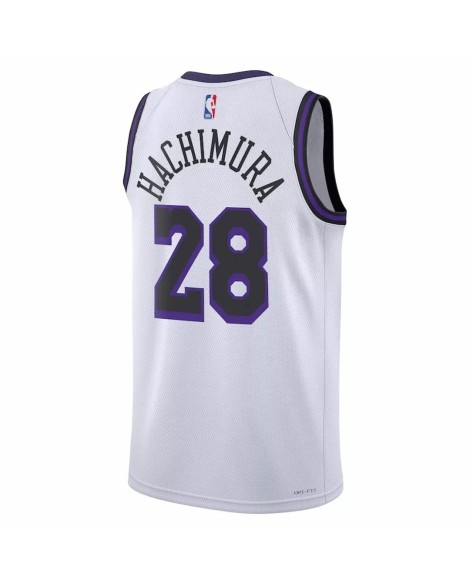 Men's Los Angeles Lakers Rui Hachimura #28 Nike White 2022/23 Swingman Jersey - City Edition