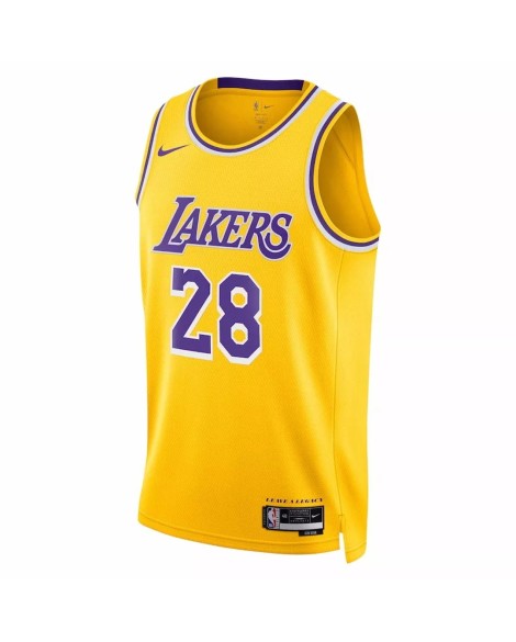 Men's Los Angeles Lakers Rui Hachimura #28 Nike Gold 2022/23 Swingman Jersey - Icon Edition