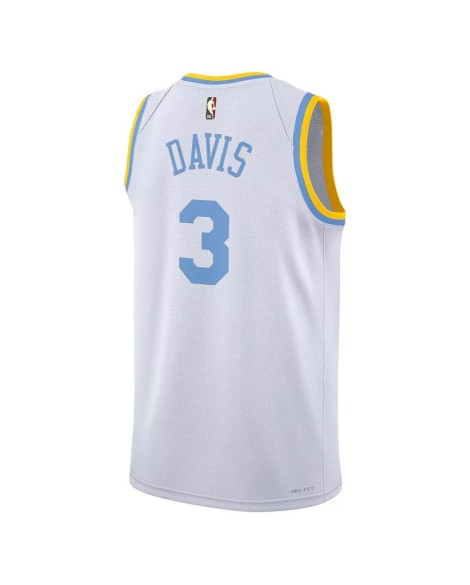 Men's Los Angeles Lakers Anthony Davis #3 Nike White 2022/23 Swingman Jersey - Classic Edition