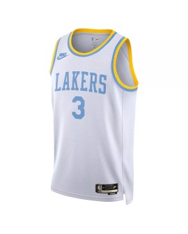 Men's Los Angeles Lakers Anthony Davis #3 Nike White 2022/23 Swingman Jersey - Classic Edition