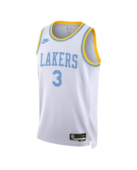 Men's Los Angeles Lakers Anthony Davis #3 Nike White 2022/23 Swingman Jersey - Classic Edition