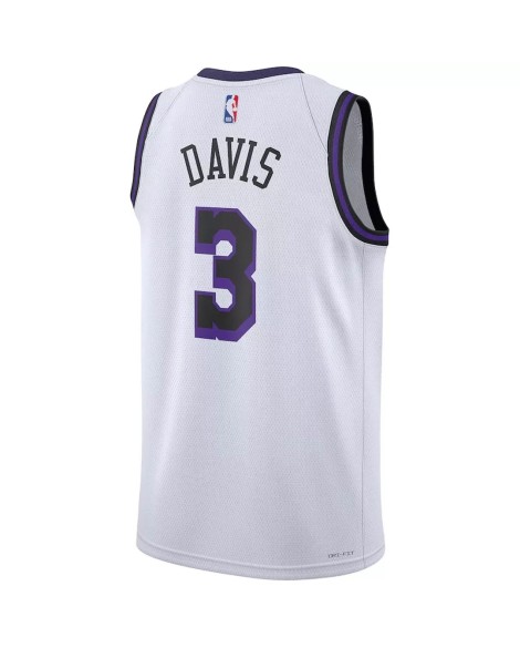 Men's Los Angeles Lakers Anthony Davis #3 Nike White 2022/23 Swingman Jersey - City Edition