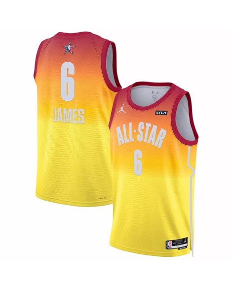 Men's LeBron James #6 Jordan Brand Orange 2023 NBA All-Star Game Swingman Jersey