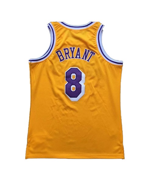 Men's Los Angeles Lakers Bryant #8 Yellow 1996/97 Swingman NBA Jersey