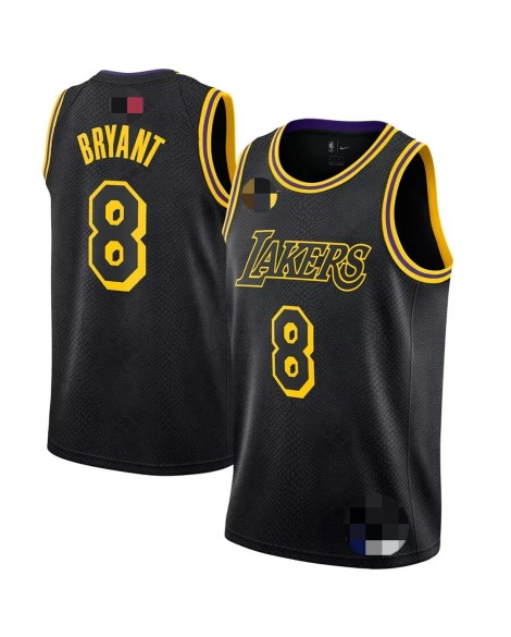 Men's Los Angeles Lakers Kobe Bryant #8 Black Swingman Jersey - City Edition