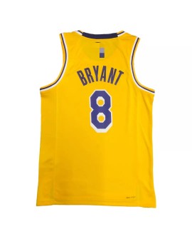 Men's Los Angeles Lakers Kobe Bryant #8 Gold 2021 Diamond Swingman Jersey - Icon Edition