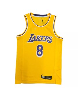Men's Los Angeles Lakers Kobe Bryant #8 Gold 2021 Diamond Swingman Jersey - Icon Edition