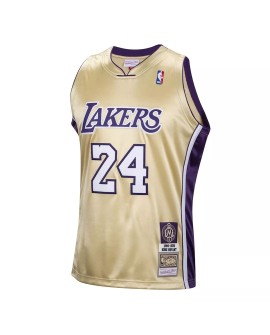 Men's Los Angeles Lakers Kobe Bryant #24 Mitchell & Ness Gold Hall of Fame Class of 2020 Jersey