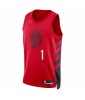 Men's Portland Trail Blazers Anfernee Simons #1 Jordan Red 22/23 Swingman Jersey - Statement Edition
