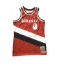 BAPE x Mitchell & Ness Blazers ABC Red Basketball Swingman Jersey