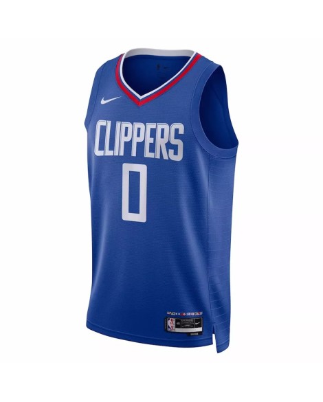 Men's LA Clippers Russell Westbrook #0 Nike Royal 2022/23 Swingman Jersey - Icon Edition