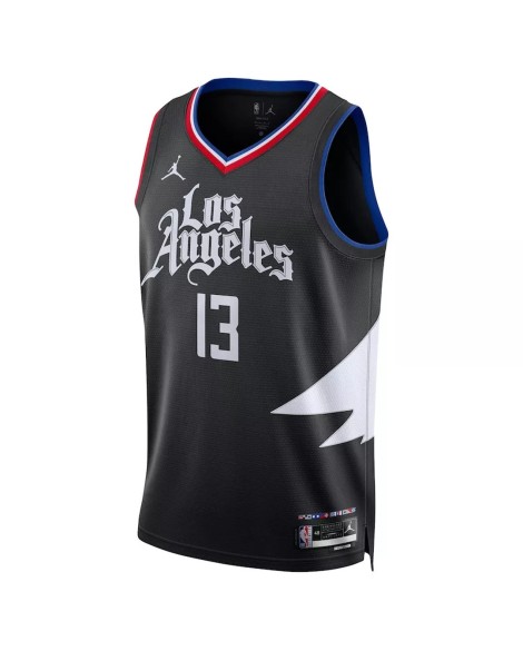 Men's LA Clippers Paul George #13 Jordan Brand Black 2022/23 Swingman Jersey - Statement Edition