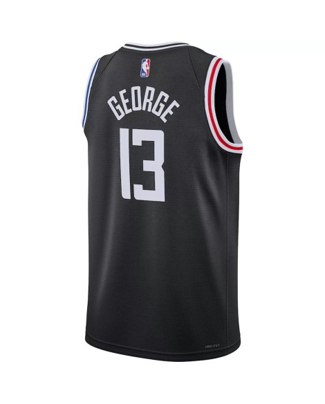 Men's LA Clippers Paul George #13 Nike Black 2022/23 Swingman Jersey - City Edition