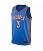 Men's Oklahoma City Thunder Josh Giddey #3 Nike Blue 2022/23 Swingman Jersey - Icon Edition