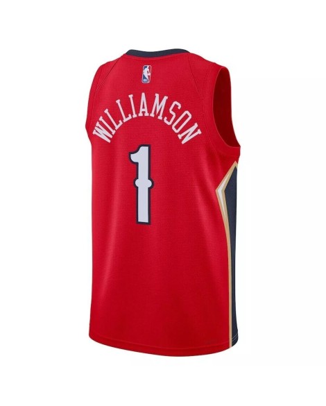 Men's New Orleans Pelicans Zion Williamson #1 Jordan Brand Red 22/23 Jersey-Statement Edition