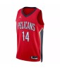 Men's New Orleans Pelicans Brandon Ingram #14 Jordan Brand Red 2022/23 Swingman Jersey - Statement Edition