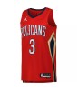 Men's New Orleans Pelicans CJ McCollum #3 Jordan Brand Red 2022/23 Swingman Jersey - Statement Edition