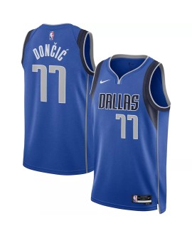 Men's Dallas Mavericks Luka Doncic #77 Nike Royal 2022/23 Swingman Jersey - Icon Edition