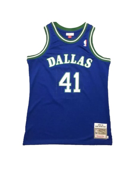 Men's Dallas Mavericks Nowitzki #41 Mitchell & Ness Blue 1998/99 Swingman NBA Jersey