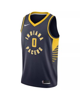 Men's Indiana Pacers Tyrese Haliburton #0 Nike Navy 2022/23 Swingman Jersey - Icon Edition