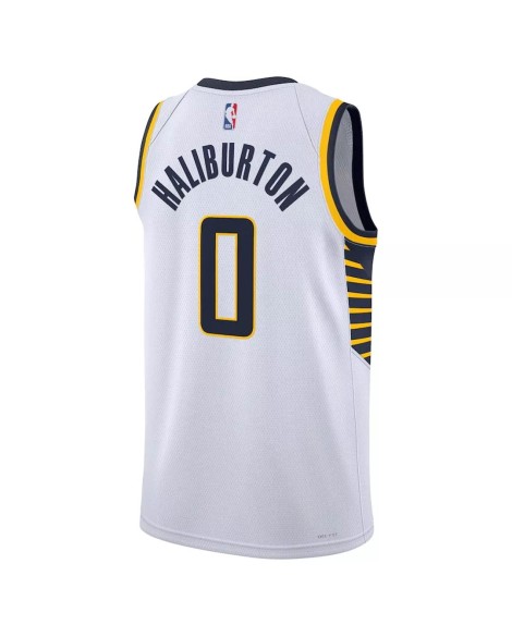 Men's Indiana Pacers Tyrese Haliburton #0 Nike White 2022/23 Swingman Jersey - Association Edition