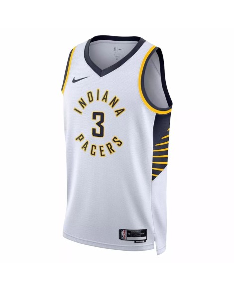 Men's Indiana Pacers Chris Duarte #3 Nike White 2022/23 Swingman Jersey - Association Edition
