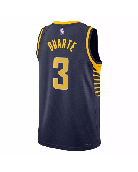 Men's Indiana Pacers Chris Duarte #3 Nike Navy 2022/23 Swingman Jersey - Icon Edition