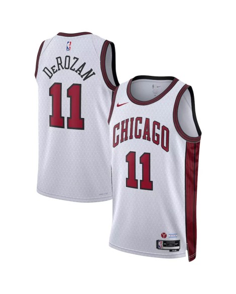 Men's Chicago Bulls DeMar DeRozan #11 Nike White 2022/23 Swingman Jersey - City Edition