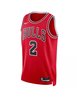 Men's Chicago Bulls Lonzo Ball #2 Nike Red 22/23 Swingman Jersey - Icon Edition