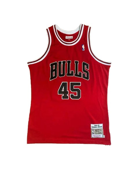 Men's Jordan #45 Mitchell & Ness Red 1994/95 Swingman NBA Jersey