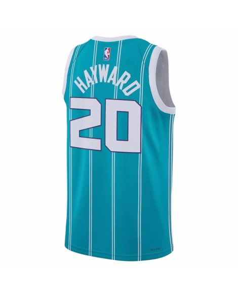 Men's Charlotte Hornets Gordon Hayward #20 Green 22/23 Swingman Jersey - Icon Edition